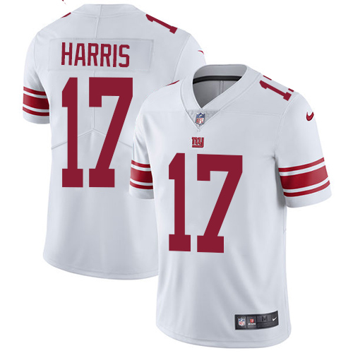 Nike Giants #17 Dwayne Harris White Men's Stitched NFL Vapor Untouchable Limited Jersey - Click Image to Close